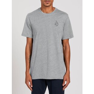 Volcom Men's Stone Tech S/S Tee-Heather Gray