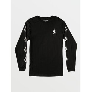 Volcom Men's Deadly Stones L/S Tee-Black
