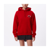 Obey Women's Late Night Feelings Pullover Hoodie-Red