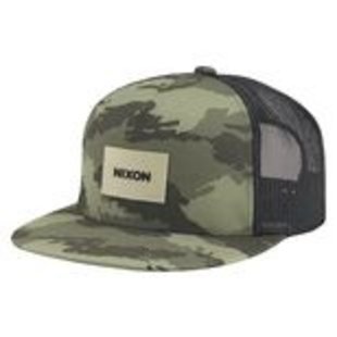 Nixon Team Trucker Hat-Olive Dot Camo