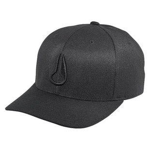 Nixon Deep Down Flex Fit F Athletic Fit Hat-Black