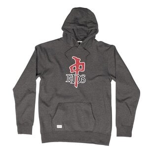 Red Dragon OG Pullover Hoodie-Dark Heather Grey