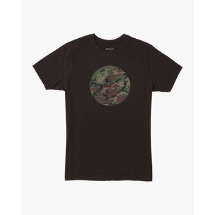 RVCA Men's Motor S/S Tee-Black/Camo