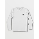 Volcom Men's Deadly Stones L/S Rashguard-White