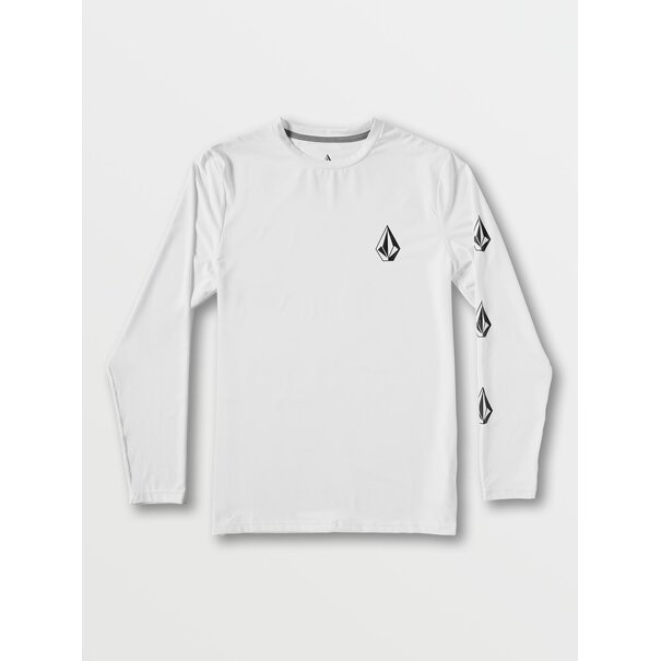 Volcom Volcom Men's Deadly Stones L/S Rashguard-White