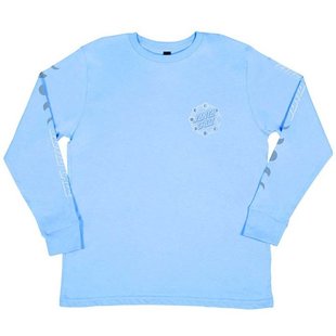 Santa Cruz Girls L/S Tee Phase Dot- Light Blue