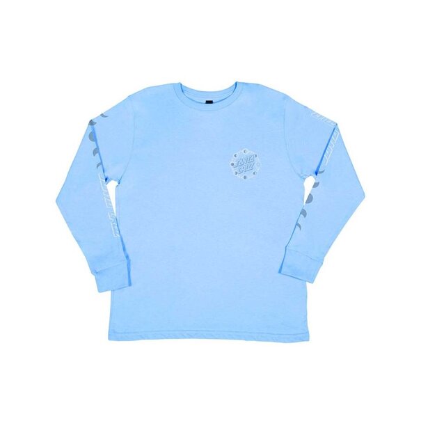 Santa Cruz Skateboards Santa Cruz Girls L/S Tee Phase Dot- Light Blue