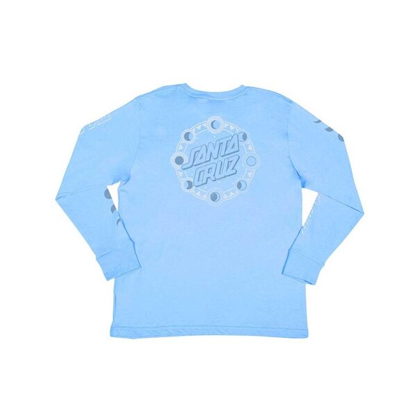 Santa Cruz Skateboards Santa Cruz Girls L/S Tee Phase Dot- Light Blue