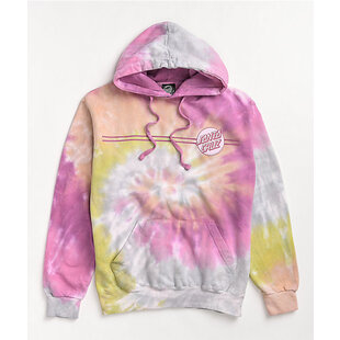 Santa Cruz Womens Other Dot Pullover Hoodie-Desert Rose