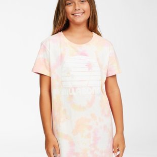 Girls Billabong Keep It Beachy Dress-Pink Tie Dye