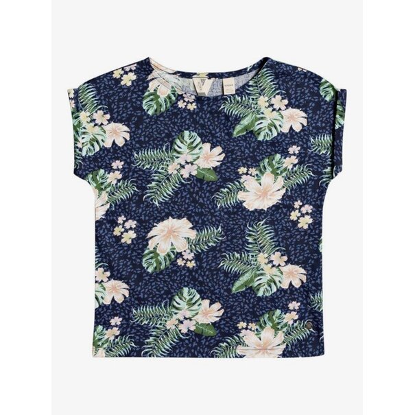 ROXY Roxy Girls African Sunset T-Shirt-Mood Indigo Animilia