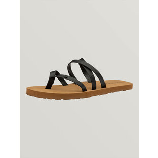 Volcom Girls Easy Breezy Big Youth Sandal-Black