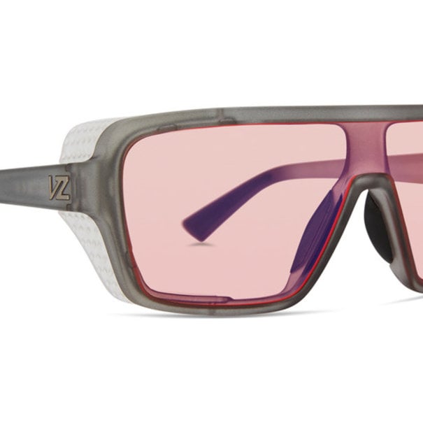 Vonzipper Defender: Grey Transparent Satin/ Rose Lens