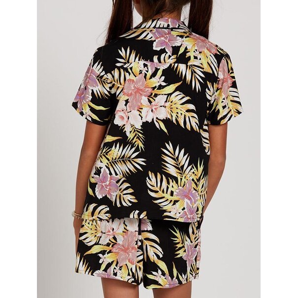 Volcom Not Real Shore SS Black Floral Print