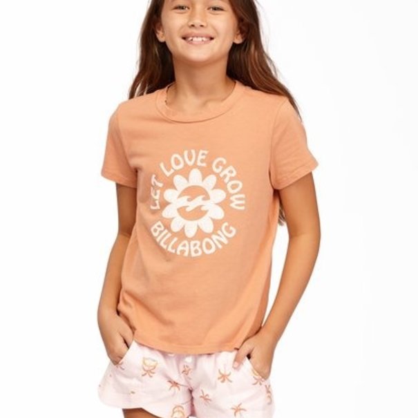 BILLABONG Billabong Girl's Let Love Grow T-Shirt: Sandstone