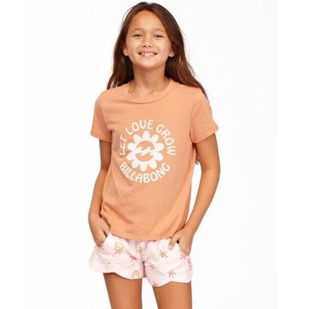BILLABONG Billabong Girl's Let Love Grow T-Shirt: Sandstone