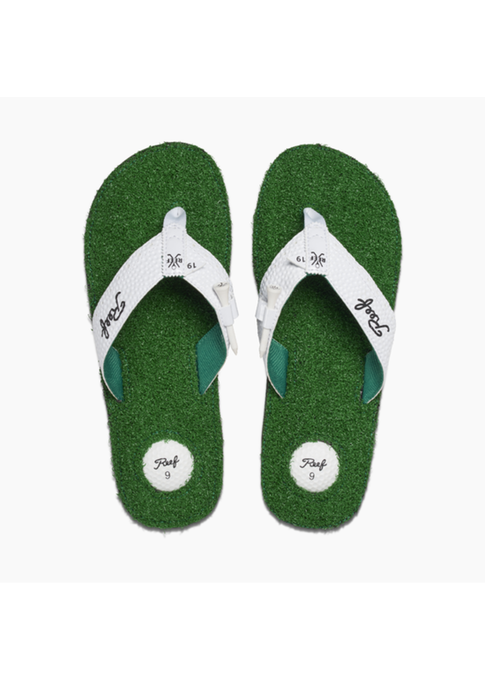 Reef Mens Sandals Mulligan Slides-Green 