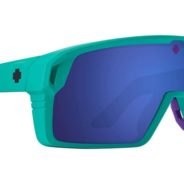 Spy Optics Monolith Matte Teal With Happy Gray Green Dark Blue Spectra Lenses