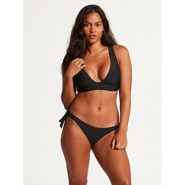Volcom Volcom Simply Seamless Halter Swim Top: Black