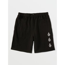 Youth Iconic Stone Fleece Short / Black