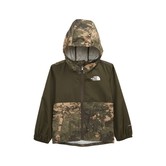 Toddler Novelty Flurry Jacket / Taupe Green Cloud Camo Print