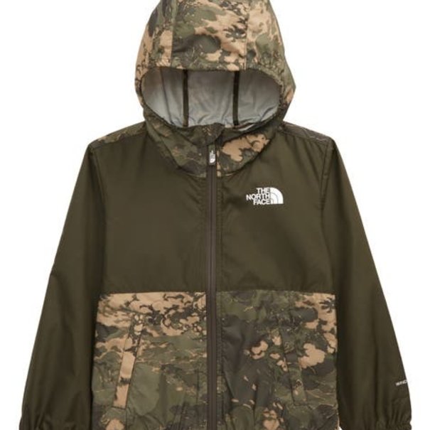 The North Face Toddler Novelty Flurry Jacket / Taupe Green Cloud Camo Print