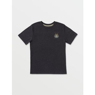 Volcom  Little Boys Blynder Short Sleeve Tee- Heather Black