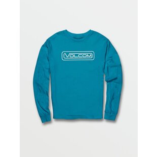 Volcom Little Boys Striper Long Sleeve Tee- Barrier Reef
