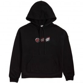 Santa Cruz Womens Tri Dot Hoodie: Black