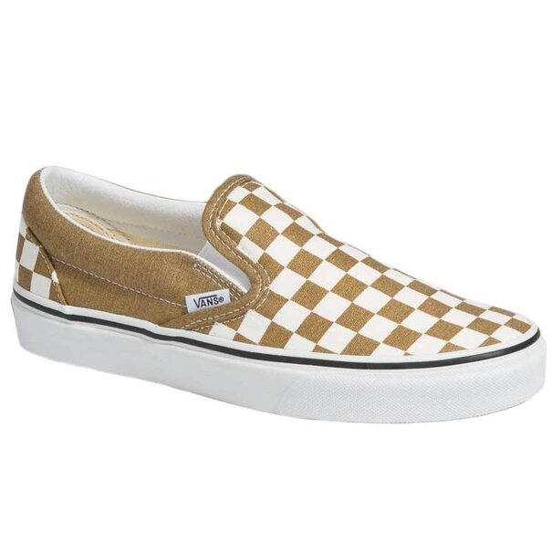 Vans Footwear Vans Classic Slip ON- Checkerboard- Bronze Age