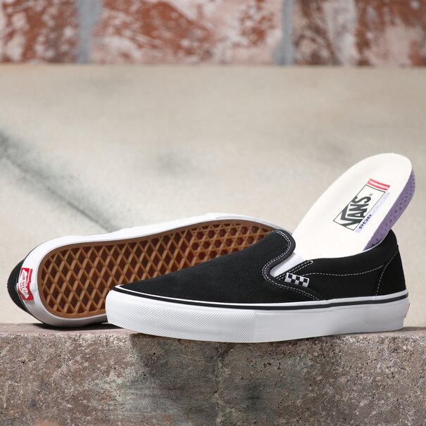 Vans Footwear Vans Skate Slip-One- Black/White