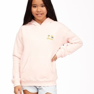 BIllabong Girls Keep Me Wild Pullover: Soft Pink