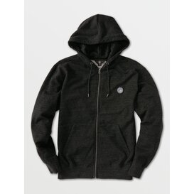 Volcom Single Stone ZIp Fleece: Heather Black