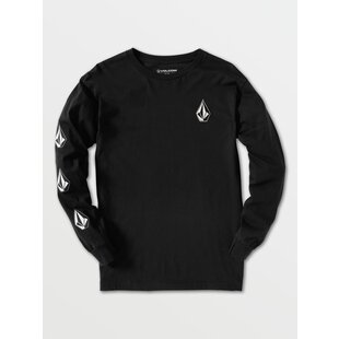 Iconic Stone Long Sleeve Tee / Black