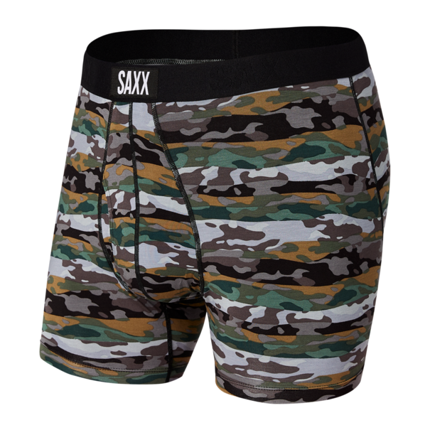 SAXX Underwear Saxx Ultra Boxer Brief Fly-Graphite Mura Kamo