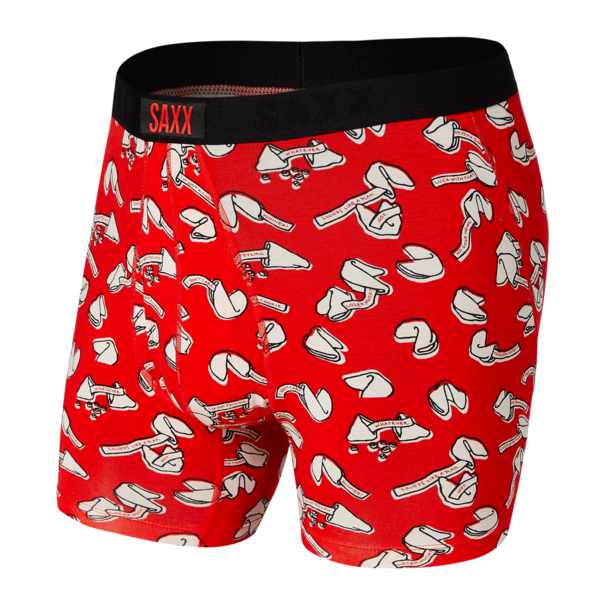 SAXX Underwear Saxx Ultra Boxer Brief Fly-Red Misfortune Cookie