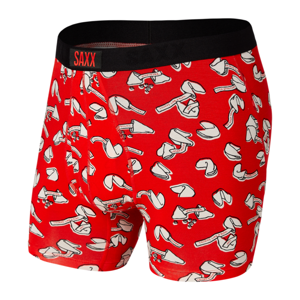 SAXX Underwear Saxx Ultra Boxer Brief Fly-Red Misfortune Cookie