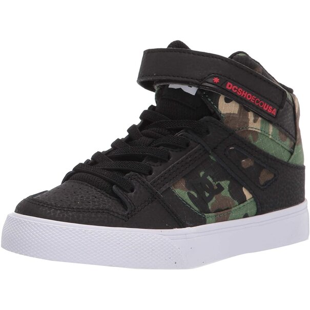 DC Shoes DC Shoes Kids Pure Elastic High Top-Camo/Red