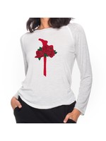 Red Dragon Apparel RDS Womens Banger 3/4 Sleeve Rose Chung white/ath. Heather