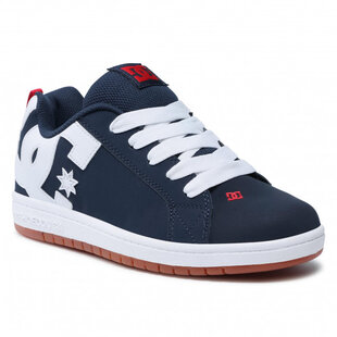 DC Shoes Kids Court Graffik- Navy/Red/Gum
