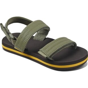 Little Ahi Convertible Kids Sandals - Brown/Olive