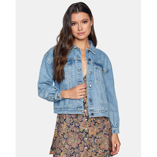 RVCA RVCA Tuesdays Denim Jacket: Stone Blue