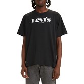 Levis Graphic Relaxed Fit Tee: Black/White