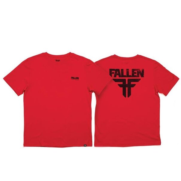 FALLEN FOOTWEAR Fallen Mens T-shirt: Insignia Back: Red