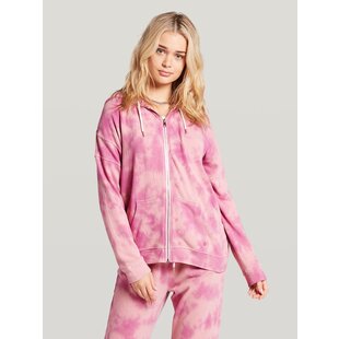 Lil Girls Lil Zip Hoddie: Faded Mauve