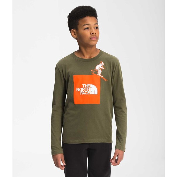 North Face Boys Long Sleeve Graphic Tee
