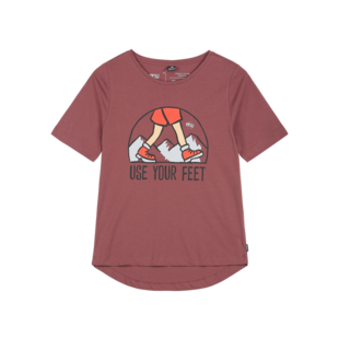 Picture Organic:  Womens Use your Feet Tee: Tomette