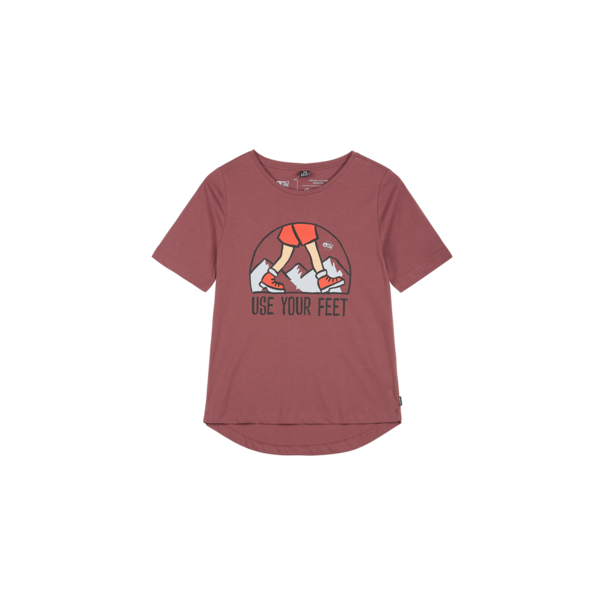 Picture Organic Picture Organic:  Womens Use your Feet Tee: Tomette