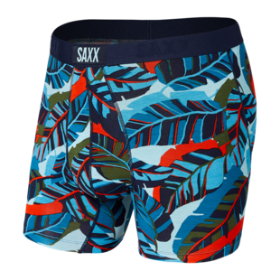 Saxx Underwear Vibe Boxer Brief Blue Pop Jungle