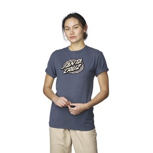 Santa Cruz Women's Boyfriend Tee Flier Oval Dot